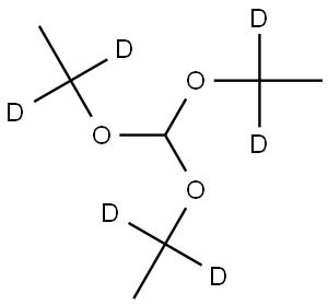 tris(ethoxy-1,1-d2)methane Struktur