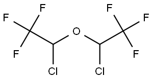 Ethane, 1,1'-oxybis[1-chloro-2,2,2-trifluoro- (9CI) Struktur