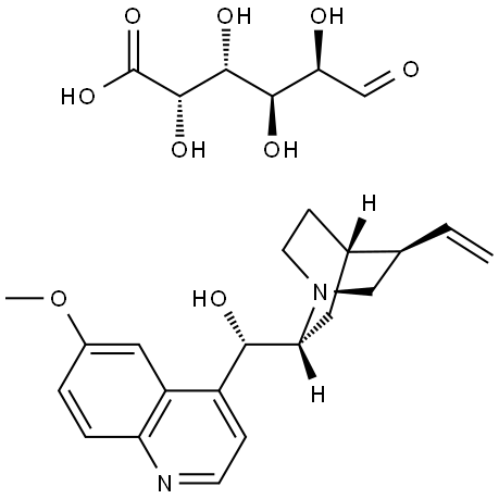 galacturonic acid, compound with (9S)-6'-methoxycinchonan-9-ol Struktur