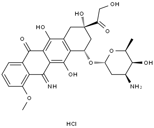 5-iminodoxorubicin Struktur