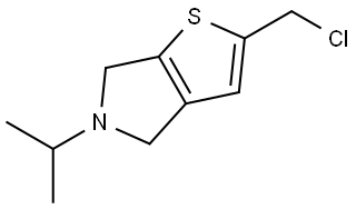 2-(chloromethyl)-5-isopropyl-5,6-dihydro-4H-thieno[2,3-c]pyrrole Struktur