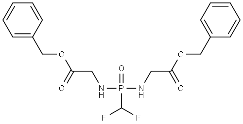 Glycine, N,N'-[(difluoromethyl)phosphinylidene]bis-, bis(phenylmethyl) ester (9CI)