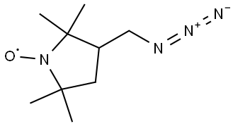 3-(Azidomethyl)-2,2,5,5-tetramethyl-1-pyrrolidinyloxy Struktur