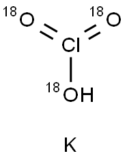 Chloric-18O3 Acid Potassium Salt (As a solution in H218O) Structure