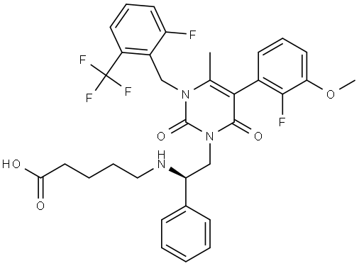 Elagolix Impurity 11 Struktur