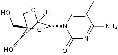 5-Methyl-2'-O,4'-C-methylenecytidine Struktur