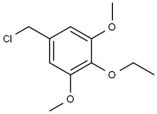 5-(Chloromethyl)-2-ethoxy-1,3-dimethoxybenzene Struktur