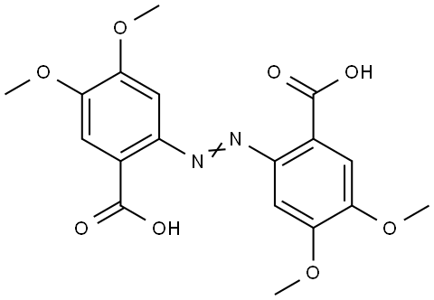 Veratric acid, 6,6′-azobis- Struktur