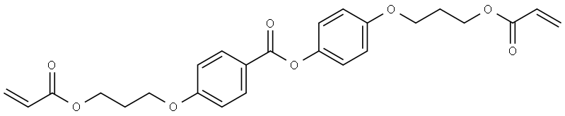 Benzoic acid, 4-[3-[(1-oxo-2-propen-1-yl)oxy]propoxy]-, 4-[3-[(1-oxo-2-propen-1-yl)oxy]propoxy]phenyl ester Struktur