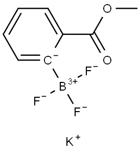 Potassium 2-methoxycarbonylphenyltrifluoroborate Struktur