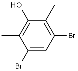 Phenol, 3,5-dibromo-2,6-dimethyl- Struktur