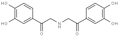 Acetophenone, α,α'-iminobis[3,4-dihydroxy- (1CI) Struktur