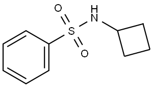 Benzenesulfonamide, N-cyclobutyl- Struktur