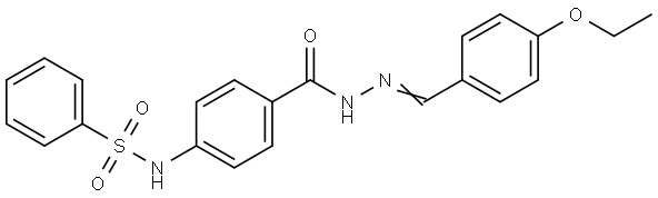 N-(4-((2-(4-ETHOXYBENZYLIDENE)HYDRAZINO)CARBONYL)PHENYL)BENZENESULFONAMIDE Struktur