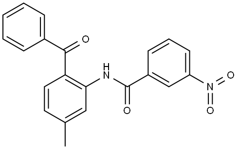 N-(2-BENZOYL-5-METHYLPHENYL)-3-NITROBENZAMIDE Struktur