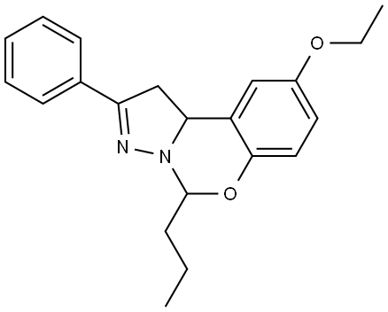 ETHYL 2-PHENYL-5-PROPYL-1,10B-DIHYDROPYRAZOLO(1,5-C)(1,3)BENZOXAZIN-9-YL ETHER Struktur