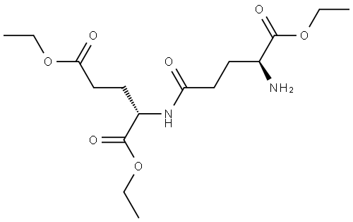 L-Glutamic acid, L-γ-glutamyl-, 1,21,25-triethyl ester Struktur