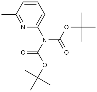 tert-Butyl N-[(tert-butoxy)carbonyl]-N-(6-methylpyridin-2-yl)carbamate Struktur