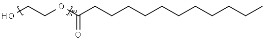 Polyethylene glycol monolaurate Struktur