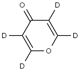 4H-pyran-4-one-d4 Struktur