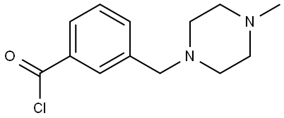 Benzoyl chloride, 3-[(4-methyl-1-piperazinyl)methyl]- Struktur