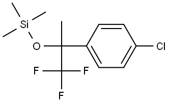 1-(4-chloro-phenyl)-2,2,2-trifluoro-1-methyl-ethoxy]-trimethylsilane Struktur