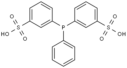 Benzenesulfonic acid, 3,3'-(phenylphosphinidene)bis- Struktur