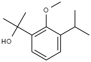 2-(3-isopropyl-2-methoxyphenyl)propan-2-ol Struktur