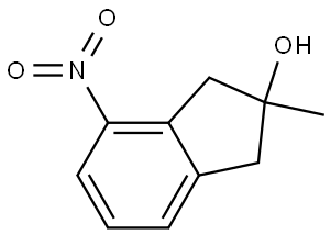 2-methyl-4-nitro-1,3-dihydroinden-2-ol Struktur