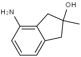 4-amino-2-methyl-1,3-dihydroinden-2-ol Struktur