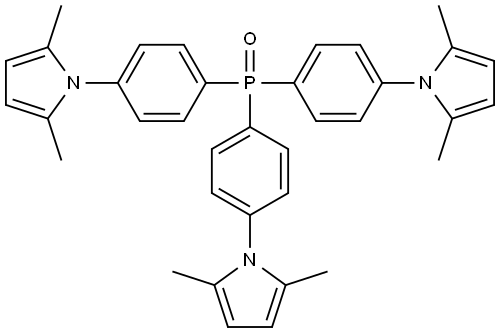 1H-Pyrrole, 1,1',1''-(phosphinylidynetri-4,1-phenylene)tris[2,5-dimethyl- Struktur