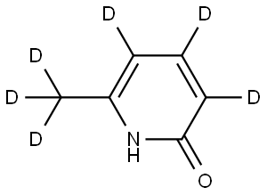 6-(methyl-d3)pyridin-3,4,5-d3-2-ol Struktur