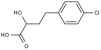 4-(4-Chlorophenyl)-2-hydroxybutanoic acid Struktur