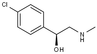 (S)-1-(4-chlorophenyl)-2-(methylamino)ethan-1-ol Struktur