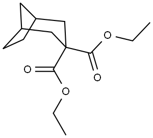 Bicyclo[3.2.1]octane-3,3-dicarboxylic acid, 3,3-diethyl ester Struktur