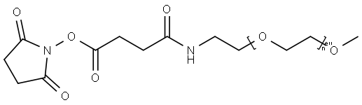 O-((N-SUCCINIMIDYL)SUCCINYL-AMINOETHYL)& Struktur