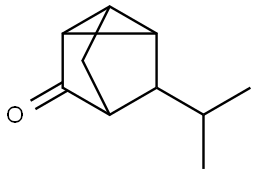 Tricyclo[2.2.1.02,6]heptanone, 5-(1-methylethyl)-, stereoisomer (9CI) Struktur