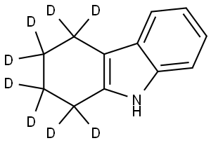 2,3,4,9-tetrahydro-1H-carbazole-1,1,2,2,3,3,4,4-d8 Struktur