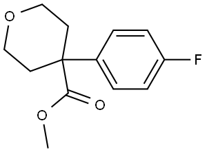 methyl 4-(4-fluorophenyl)-tetrahydro-2h-pyran-4-carboxylate Struktur