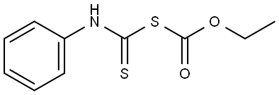 Carbonothioic acid, anhydrosulfide with phenylcarbamodithioic acid, O-ethyl ester (9CI) Struktur