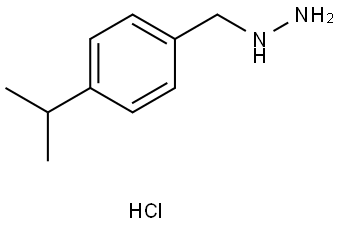 (4-Isopropylbenzyl)hydrazine hydrochloride Struktur