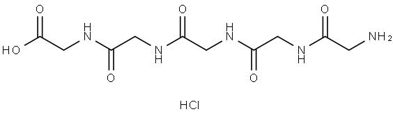 Glycylglycylglycylglycylglycine hydrochloride Struktur