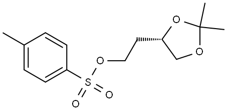 1,3-Dioxolane-4-ethanol, 2,2-dimethyl-, 4-(4-methylbenzenesulfonate), (4S)- Struktur