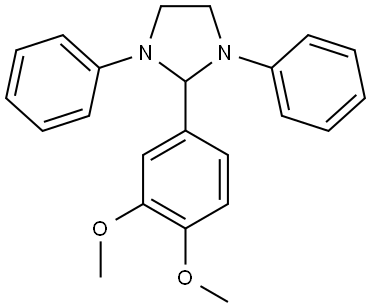 2-(3,4-DIMETHOXY-PHENYL)-1,3-DIPHENYL-IMIDAZOLIDINE Struktur