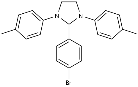 2-(4-BROMO-PHENYL)-1,3-DI-P-TOLYL-IMIDAZOLIDINE Structure