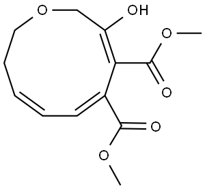 DIMETHYL 3-HYDROXY-9,10-DIHYDRO-2H-OXECINE-4,5-DICARBOXYLATE Struktur