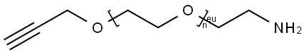 Alkyne-PEGn-NH2 2K, 5K, 10K, 20K Struktur