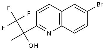 6-bromo-quinolin-2-yl-1,1,1-trifluoropropan-2-ol Struktur