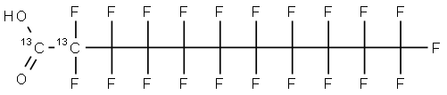 Perfluoro-n-[1,2-13C2]undecanoic Acid (50μg/mL in Methanol) Struktur