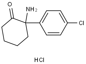 NorketaMine hydrochloride Struktur